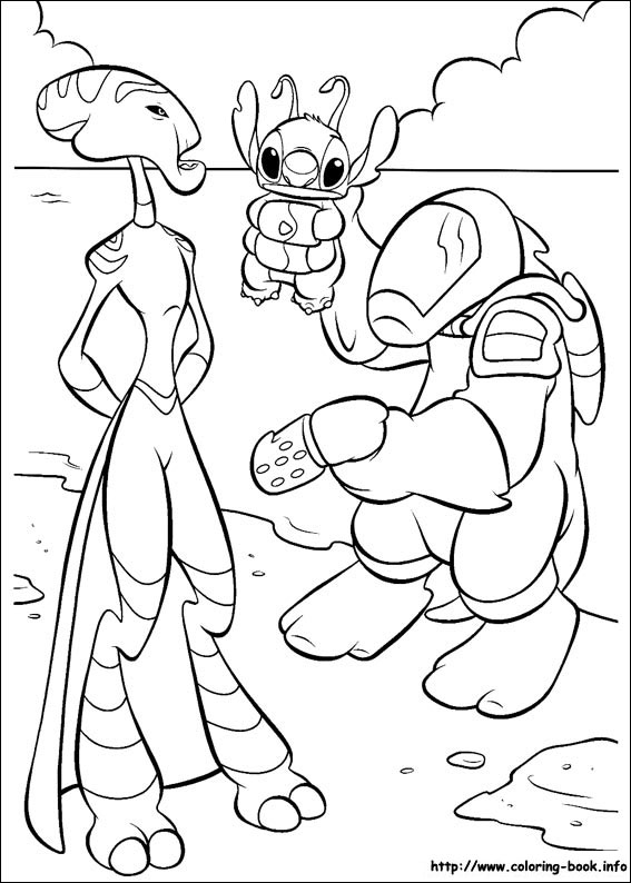 Lilo and Stitch coloring picture